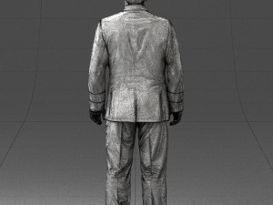 pilot man 0294 3d print ready Model Cetak 3D