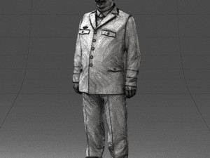 pilot man 0294 3d print ready Model Cetak 3D
