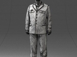 pilot man 0294 3d print ready Model Cetak 3D