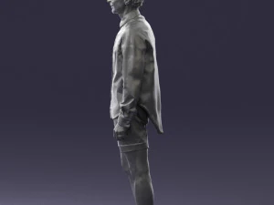 man in white jacket 0295 3D Model