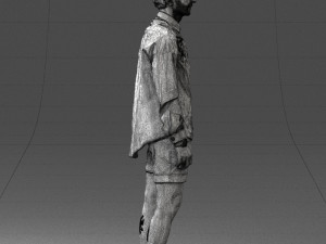 man in white jacket 0295 3d print ready Modèles 3D en vedette