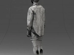 man in white jacket 0295 3d print ready 3D Print Model