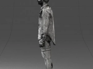 man in white jacket 0295 3d print ready 3D Print Model