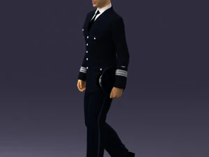 pilot man 0296 3D Model