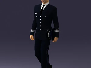 pilot man 0296 3D Model