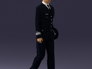 pilot man 0296 3d print ready 3D Print Model