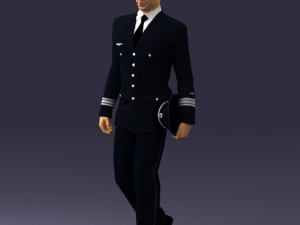 pilot man 0296 3d print ready 3D Print Model