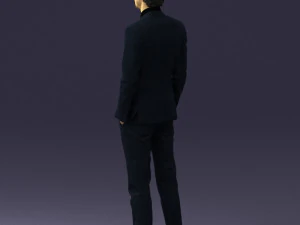 man in black suit 0297 3d print ready 3D Print Model