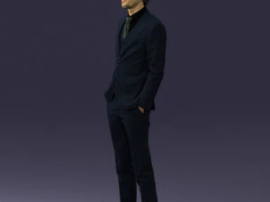 man in black suit 0297 3d print ready 3D Print Model