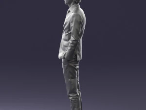 man in black suit 0297 3d print ready 3D Print Model