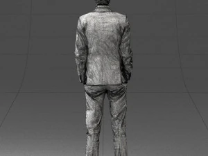 man in black suit 0297 3d print ready 3D Print Model