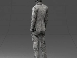 man in black suit 0297 3d print ready 3D Print Model