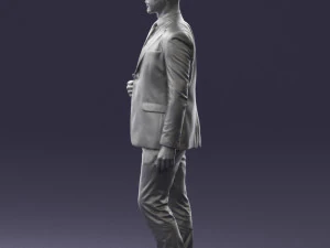 man in blue suit 0298 3D Model
