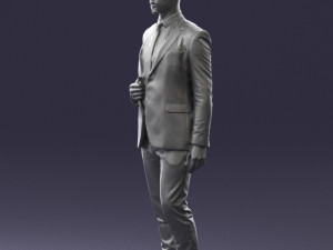 man in blue suit 0298 Modelo 3D