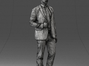 man in blue suit 0298 Modelo 3D