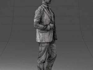 man in blue suit 0298 3D Model