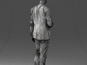 man in blue suit 0298 Modelo 3D