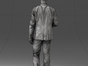 man in blue suit 0298 Modelo 3D