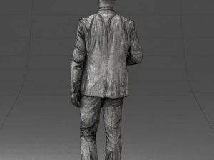 man in blue suit 0298 3D Model