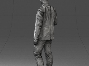 man in blue suit 0298 Modelo 3D