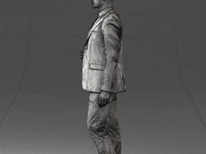 man in blue suit 0298 3D Model