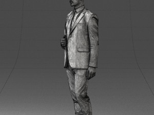 man in blue suit 0298 Modelo 3D
