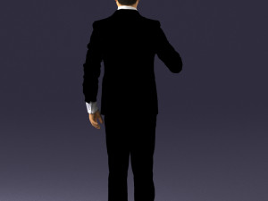 man with microphone 0316 Modelo 3D
