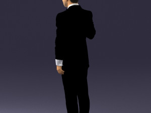 man with microphone 0316 Modelo 3D
