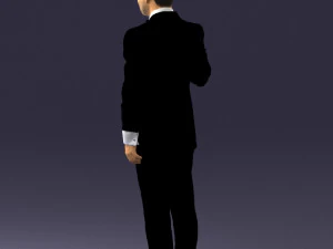 man with microphone 0316 3D Model