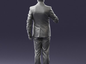man with microphone 0316 Modelo 3D