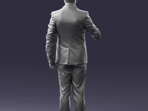 man with microphone 0316 3D Model