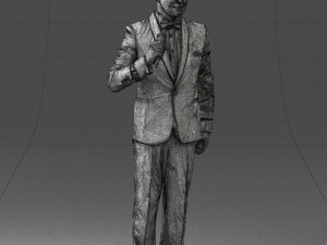 man with microphone 0316 Modelo 3D