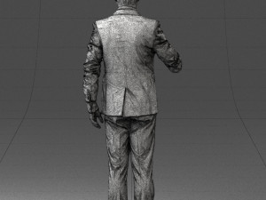 man with microphone 0316 Modelo 3D