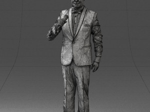 man with microphone 0316 3d print ready 3D Принт Модель