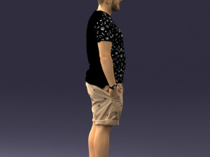 man in beige shorts 0323 3d print ready 3D Print Model