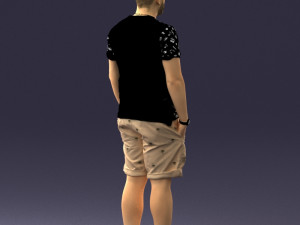 man in beige shorts 0323 3d print ready 3D Print Model