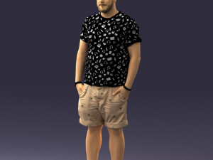 man in beige shorts 0323 3d print ready 3D Print Model