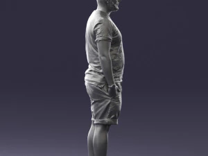 man in beige shorts 0323 3d print ready 3D Print Model