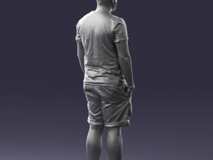 man in beige shorts 0323 3d print ready 3D Print Model