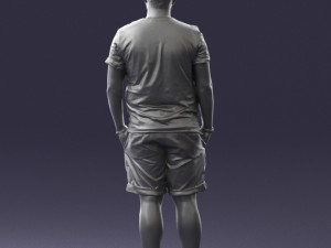 man in beige shorts 0323 3d print ready 3D Print Model