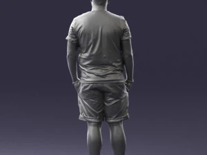man in beige shorts 0323 3d print ready 3D Print Model