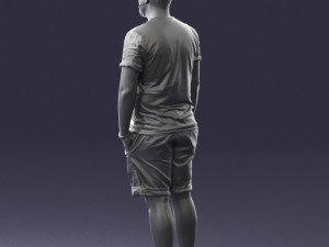 man in beige shorts 0323 3d print ready 3D Print Model