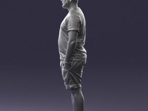 man in beige shorts 0323 3d print ready 3D Print Model