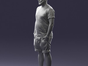 man in beige shorts 0323 3d print ready 3D Print Model