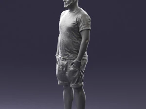 man in beige shorts 0323 3d print ready 3D Print Model