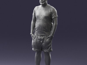 man in beige shorts 0323 3d print ready 3D Print Model