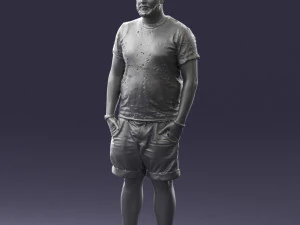man in beige shorts 0323 3d print ready 3D Print Model