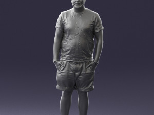 man in beige shorts 0323 3d print ready 3D Print Model