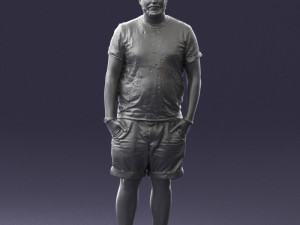 man in beige shorts 0323 3d print ready 3D Print Model