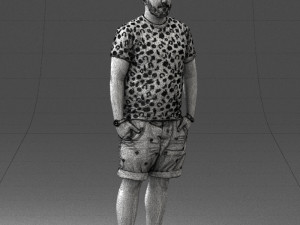 man in beige shorts 0323 3d print ready 3D Print Model